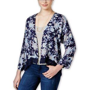 Roxy Womens Floral Open-Front Kimono Sweater Size XS